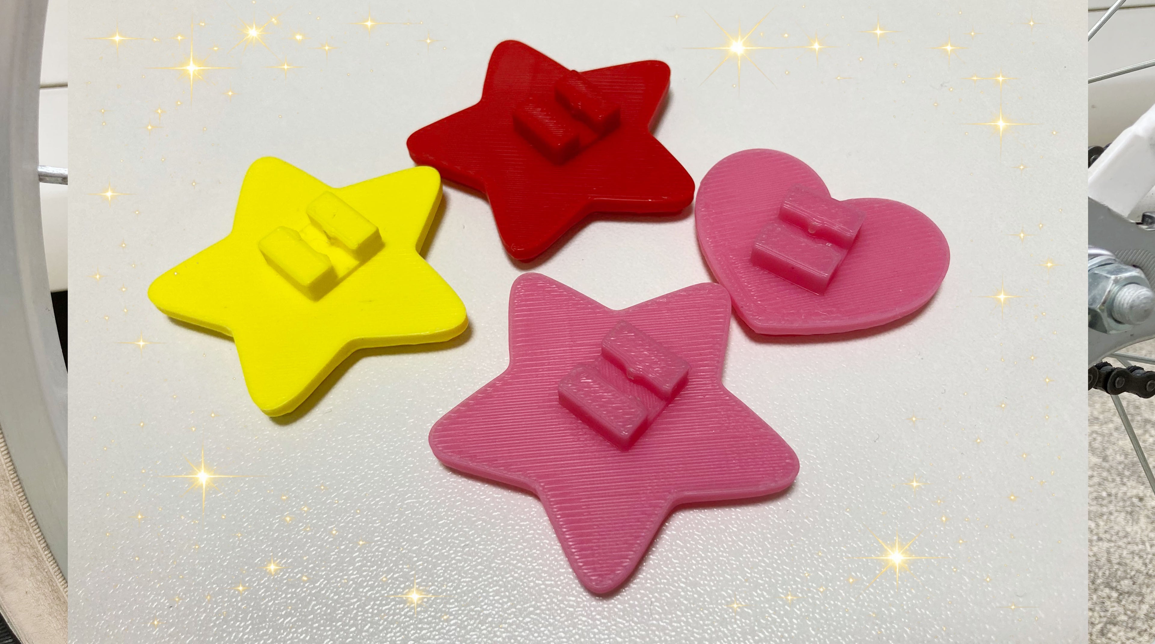 Star Spoke Decoration for Kids Bike＿ スポークデコ＿吉田工房
