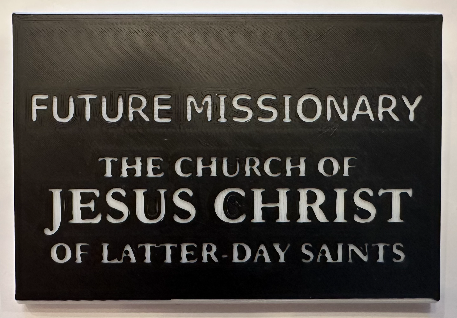 LDS Future Missionary Name Tag