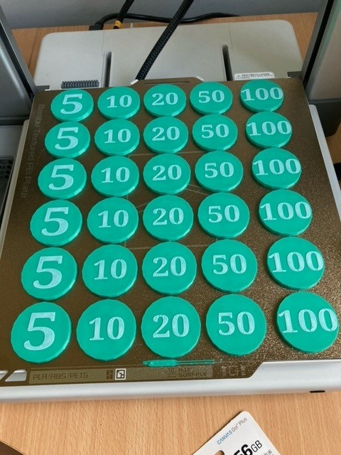Poker Chips Multi-Coloured NO AMS