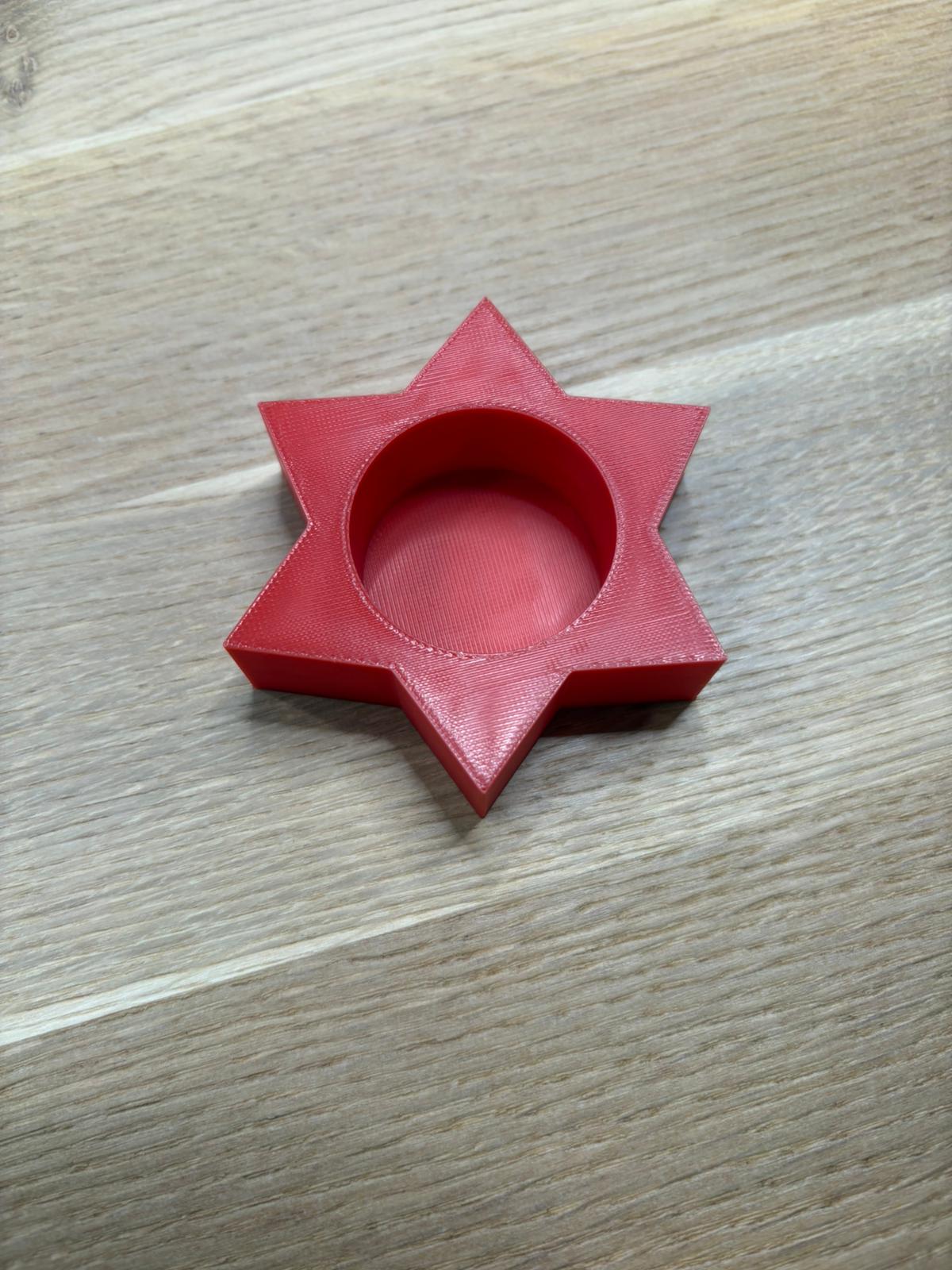 Teelichthalter Weihnachtsstern