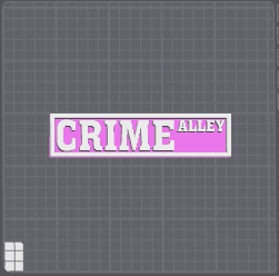 Bookshelf Sign – Crime Alley – Street Sign