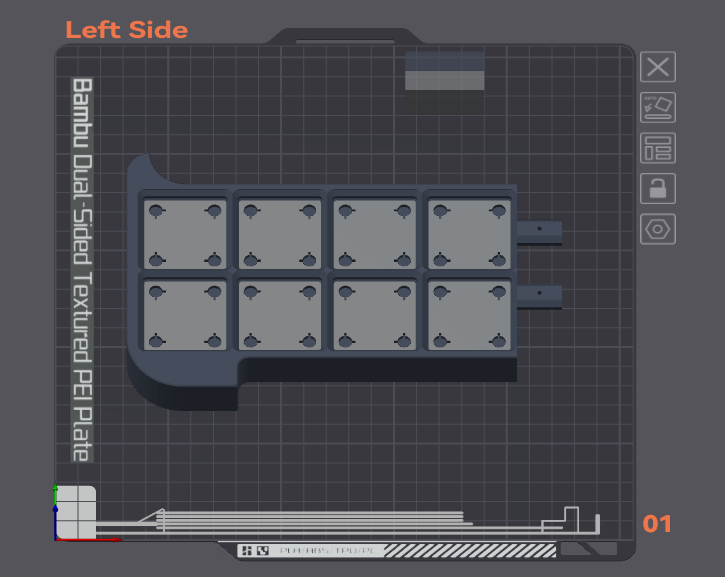 Updated: Lightless Uneven X1 Gridfinity Base with Logo - Full Height or Low Profile