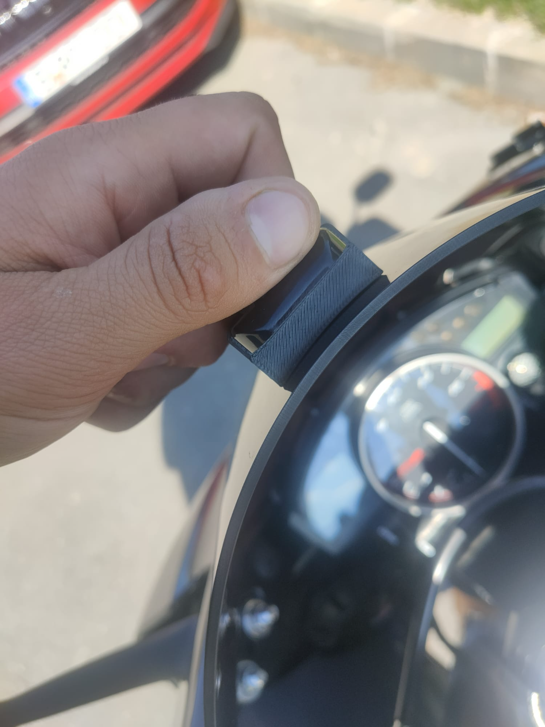 GoPro motorcycle window mount