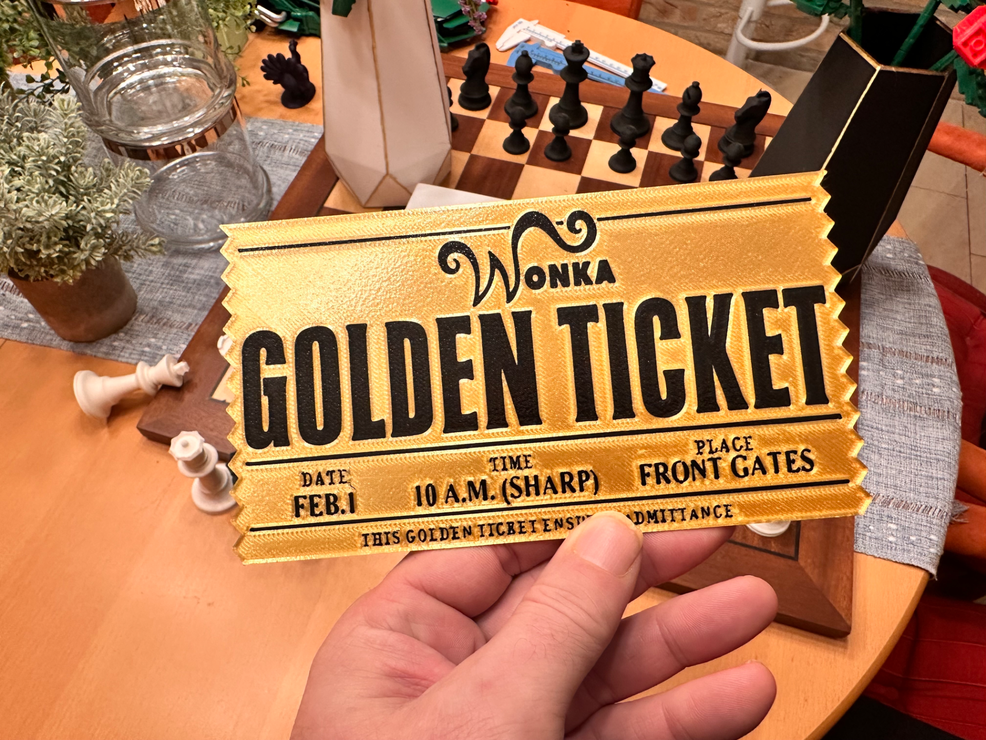 Willy Wonka golden Ticket - with update