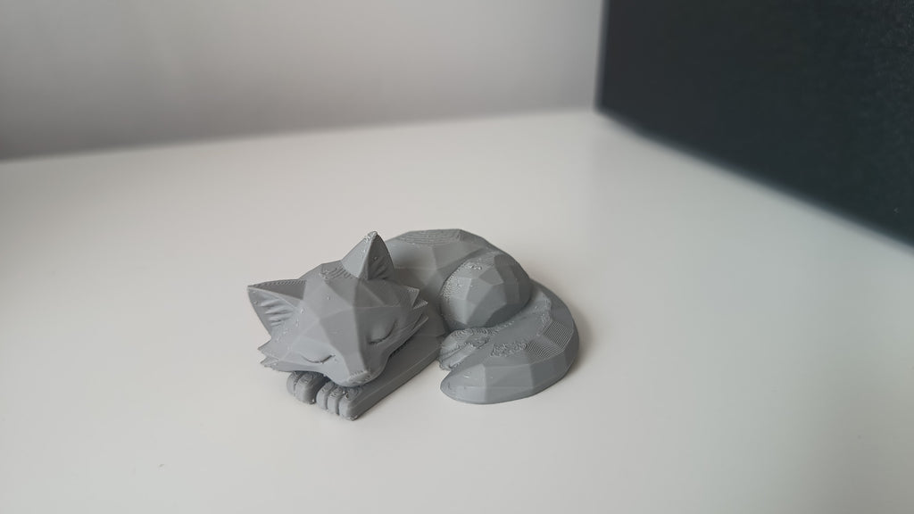 Low Poly Sleeping Wolf