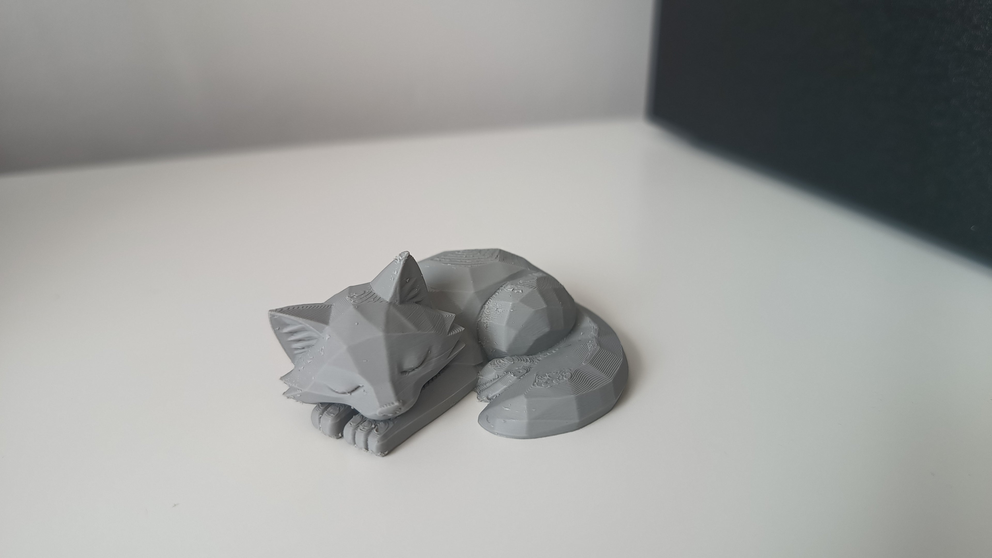 Low Poly Sleeping Wolf
