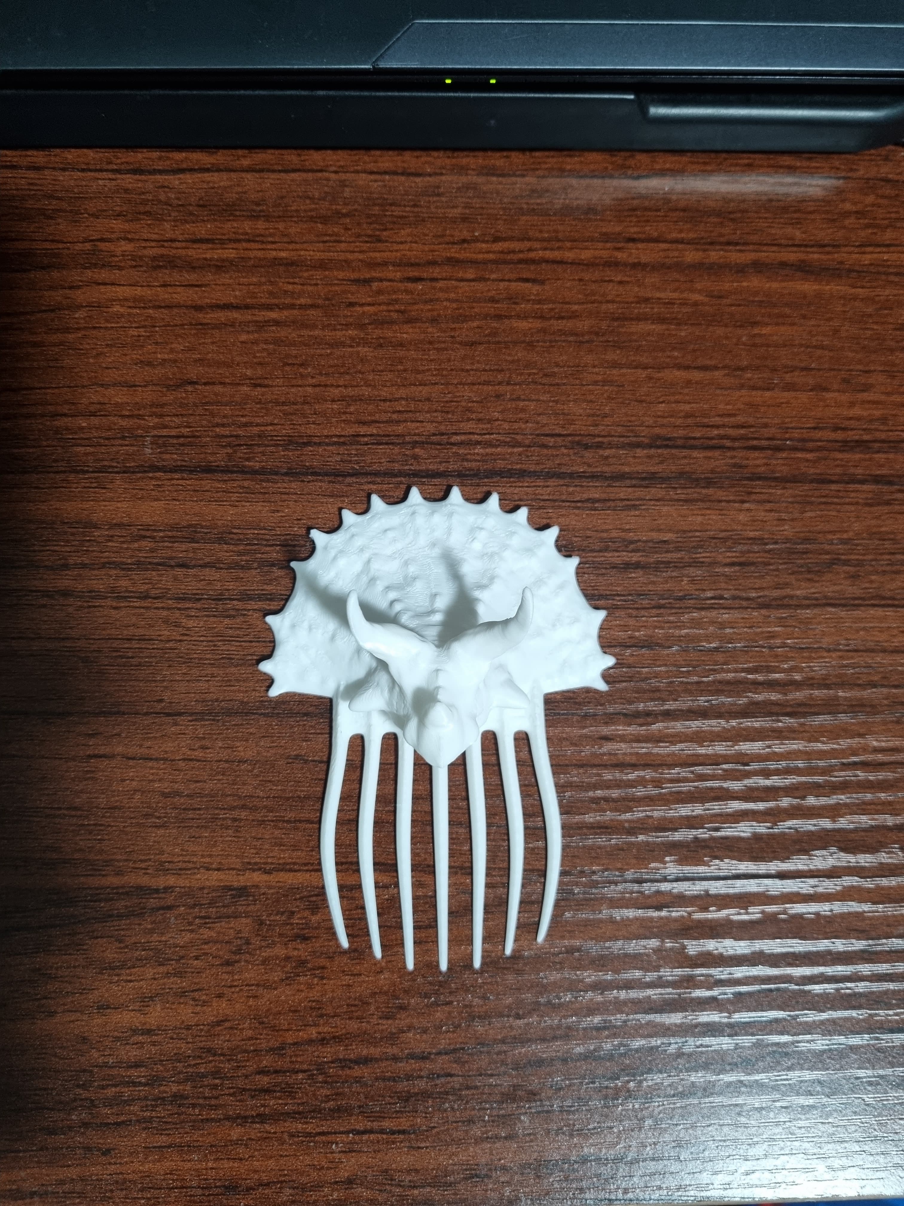 Jurassic Dinosaur Hair Comb – Triceratops Edition