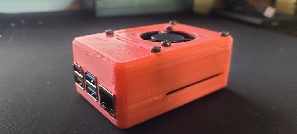 Raspberry Pi 4 Case + Fan - For Waveshare 2CH CAN HAT