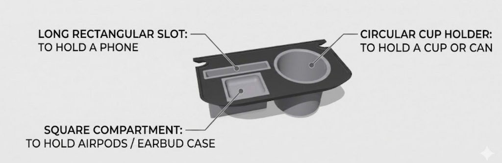 Modular Camping Chair Organizer (Cup & Tech Tray)