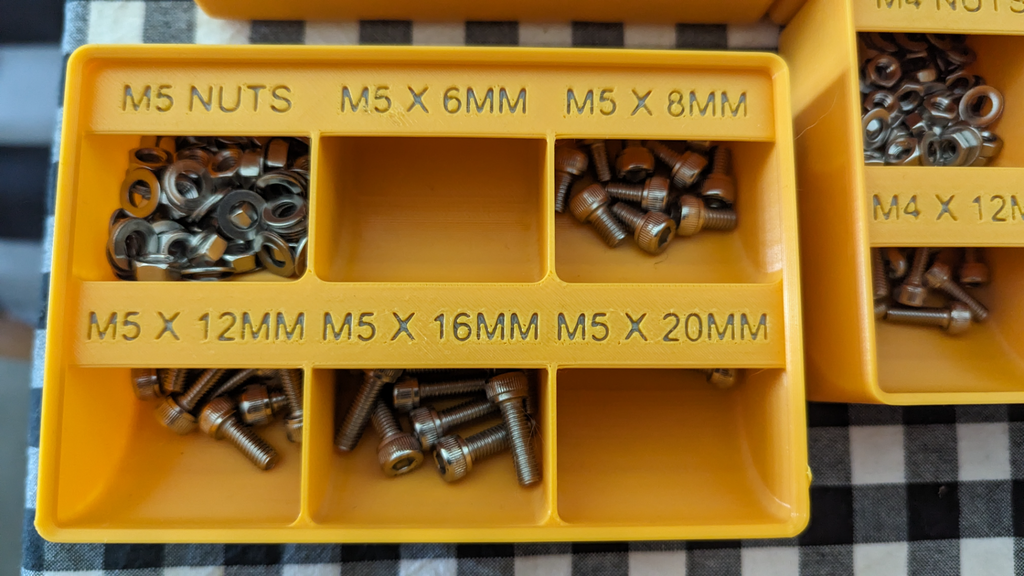 Gridfinity M2, 3, 4, 5, 6 Screw & Heated Inserts