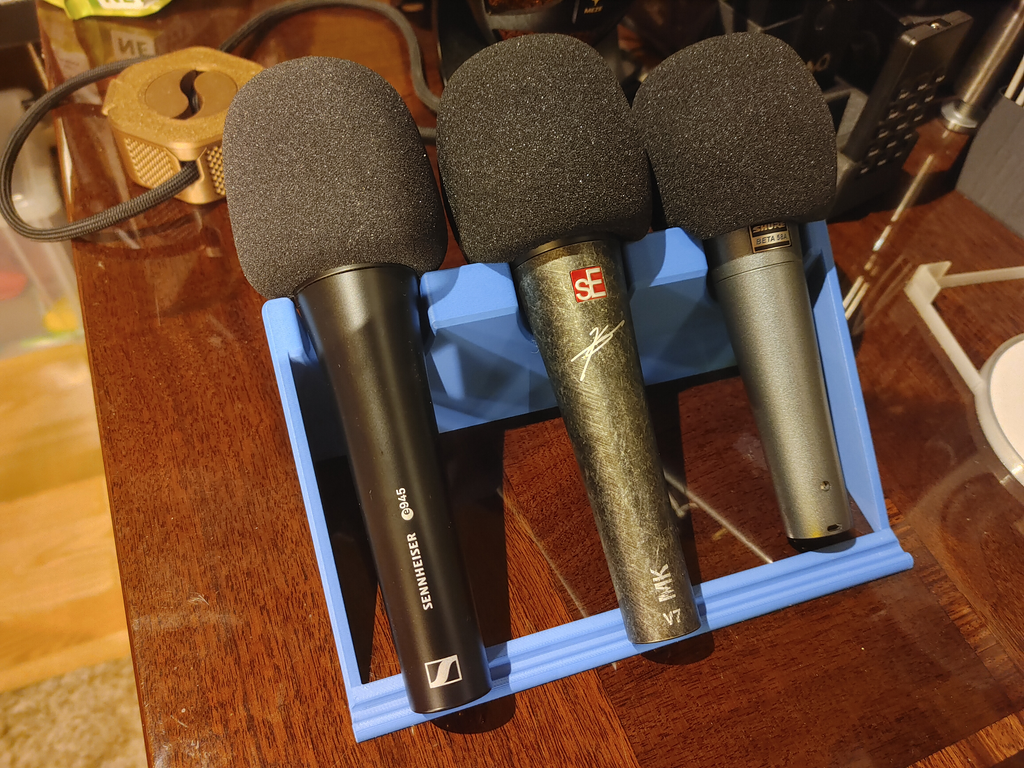 Triple Handheld Microphone Stand