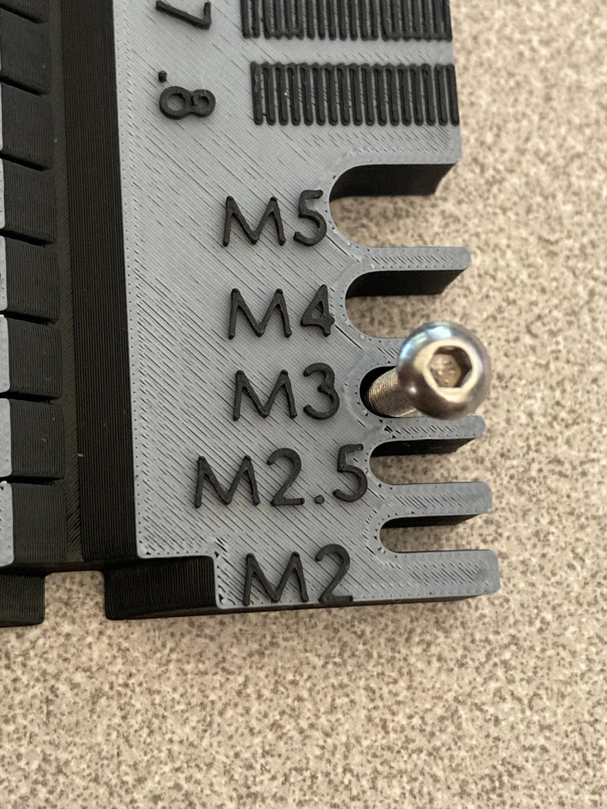 Screw gauge for Metric and Inch with threads