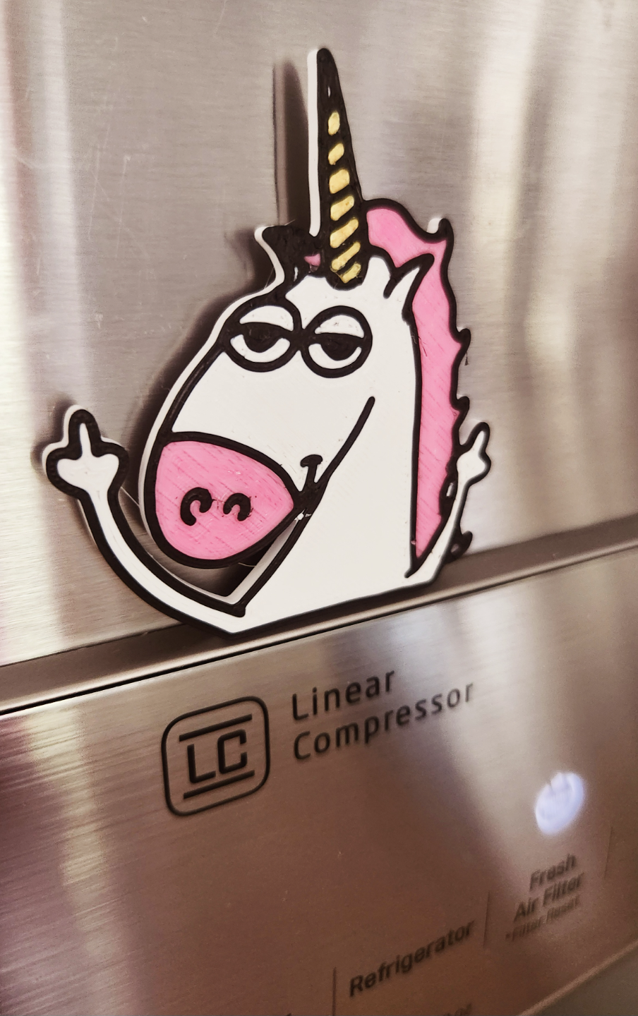 Flippin unicorn magnet