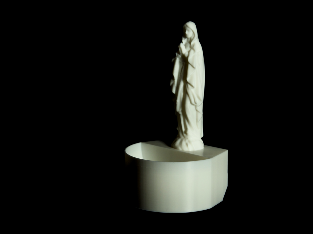 Blessed Virgin Mary Holy Water Font W/ Nail Hole