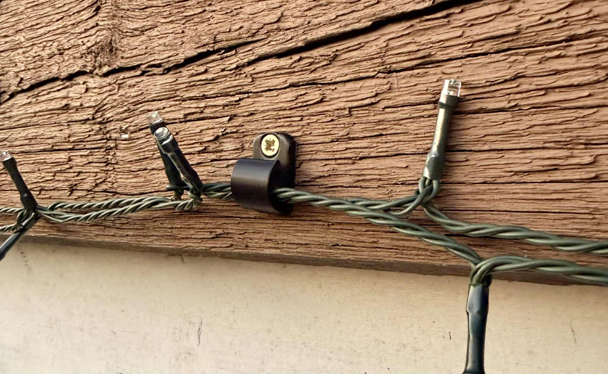 Hooks for outdoor Christmas lights