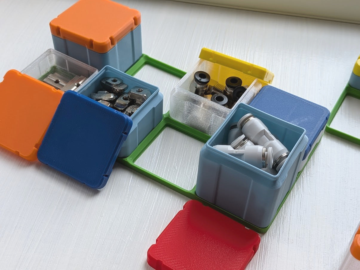 Gridfinity 1x1 Bins – Snap Lid
