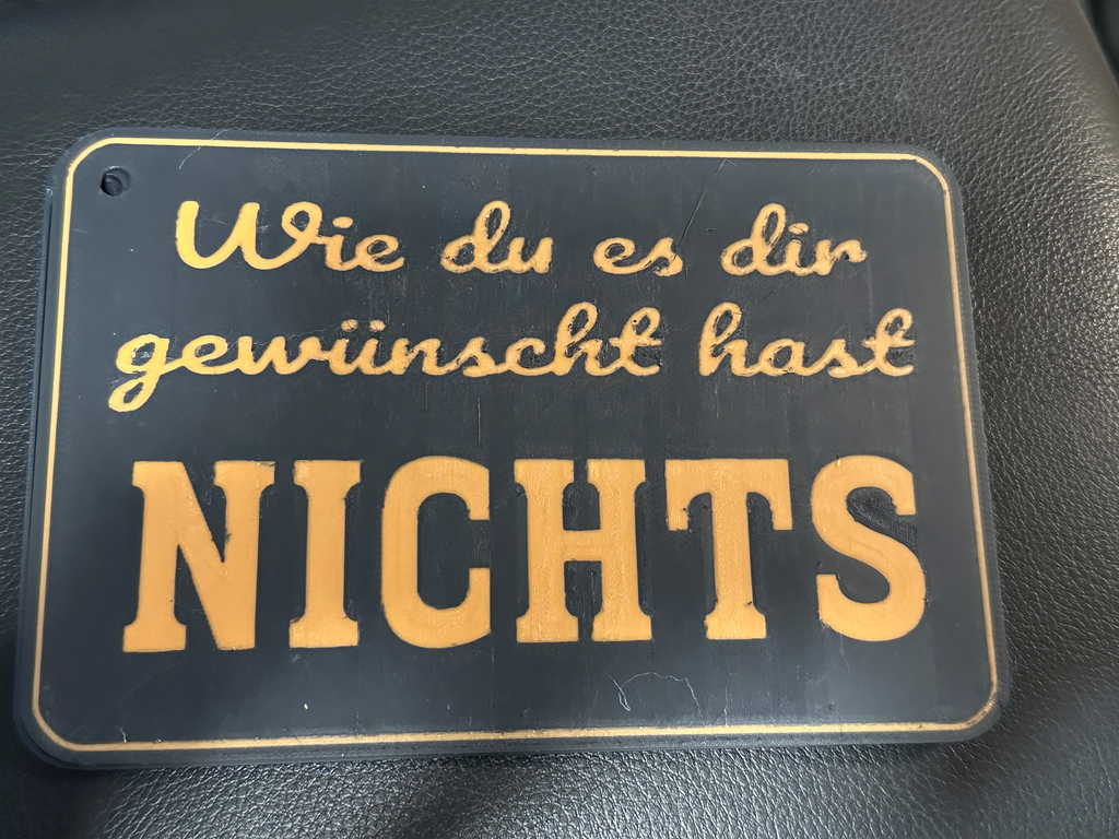 Nichts Geschenkbox Flach allgemein