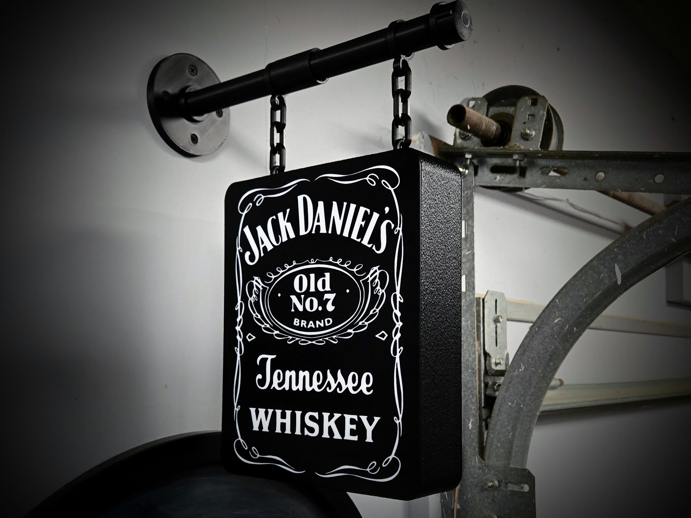 JACK DANIELS ~ 2-Sided Hanging Pub Style Lightbox