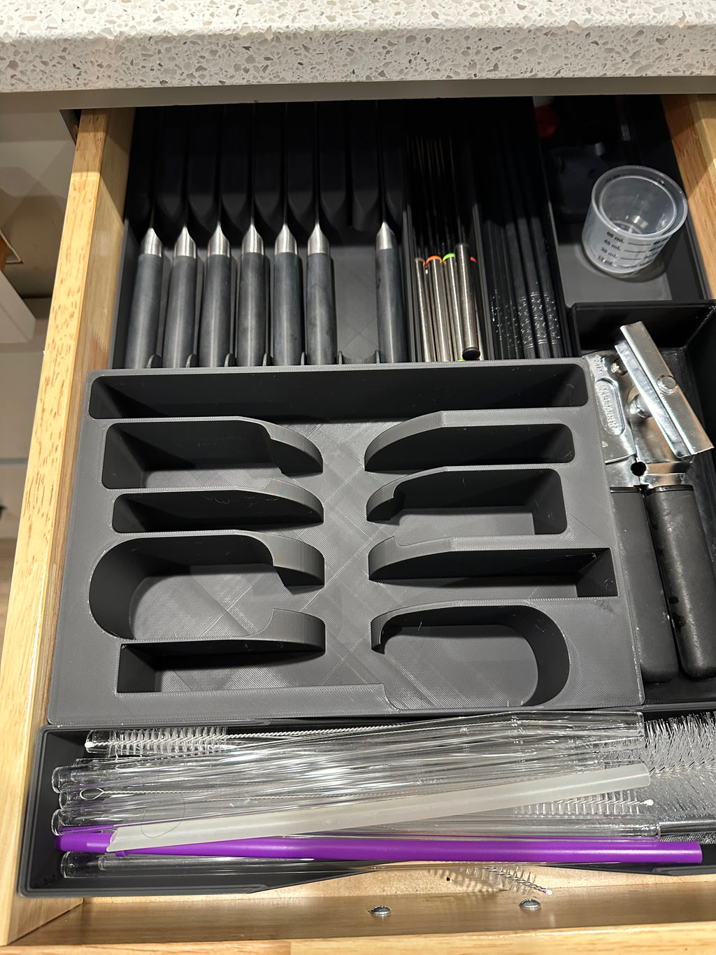 Gridfinity 4×6 Kitchen Drawer Silverware Holder