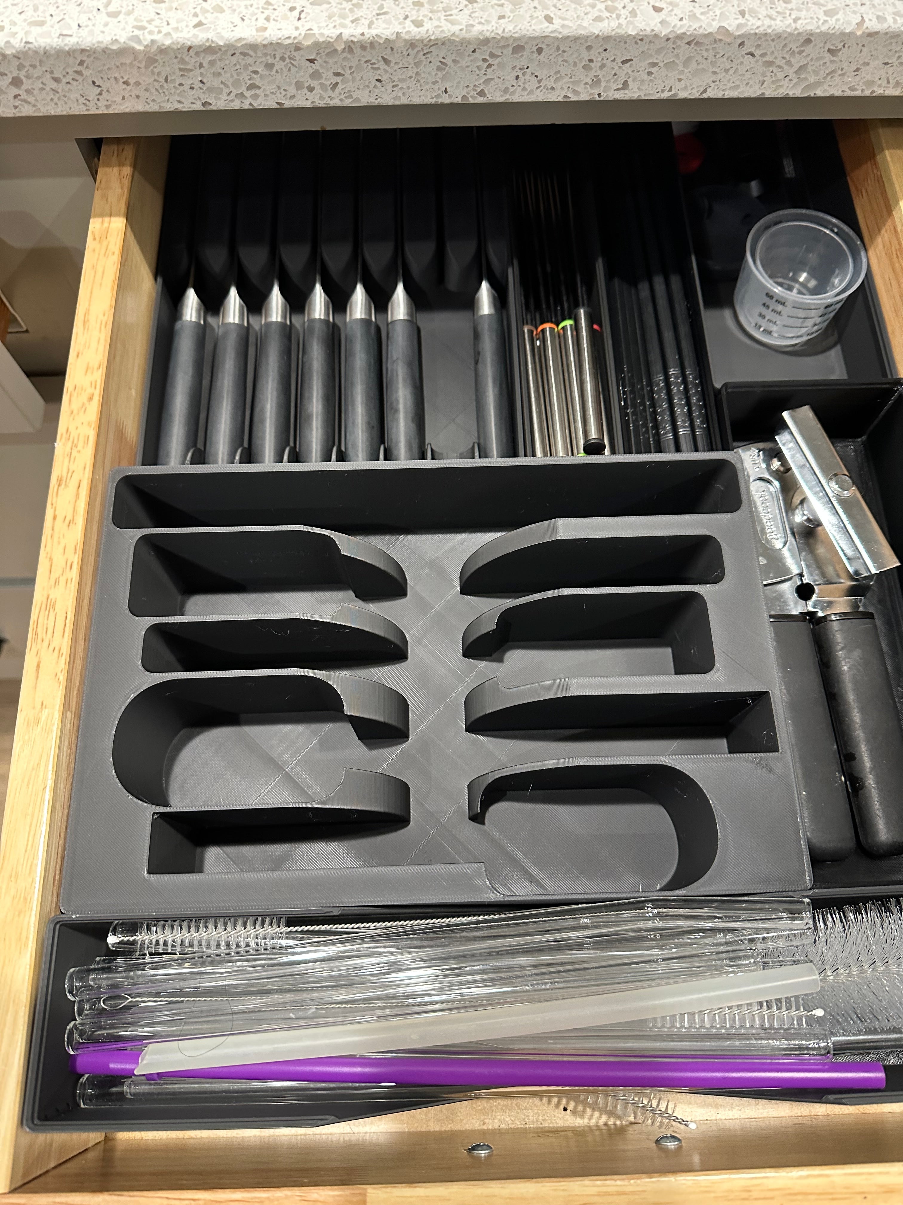 Gridfinity 4×6 Kitchen Drawer Silverware Holder