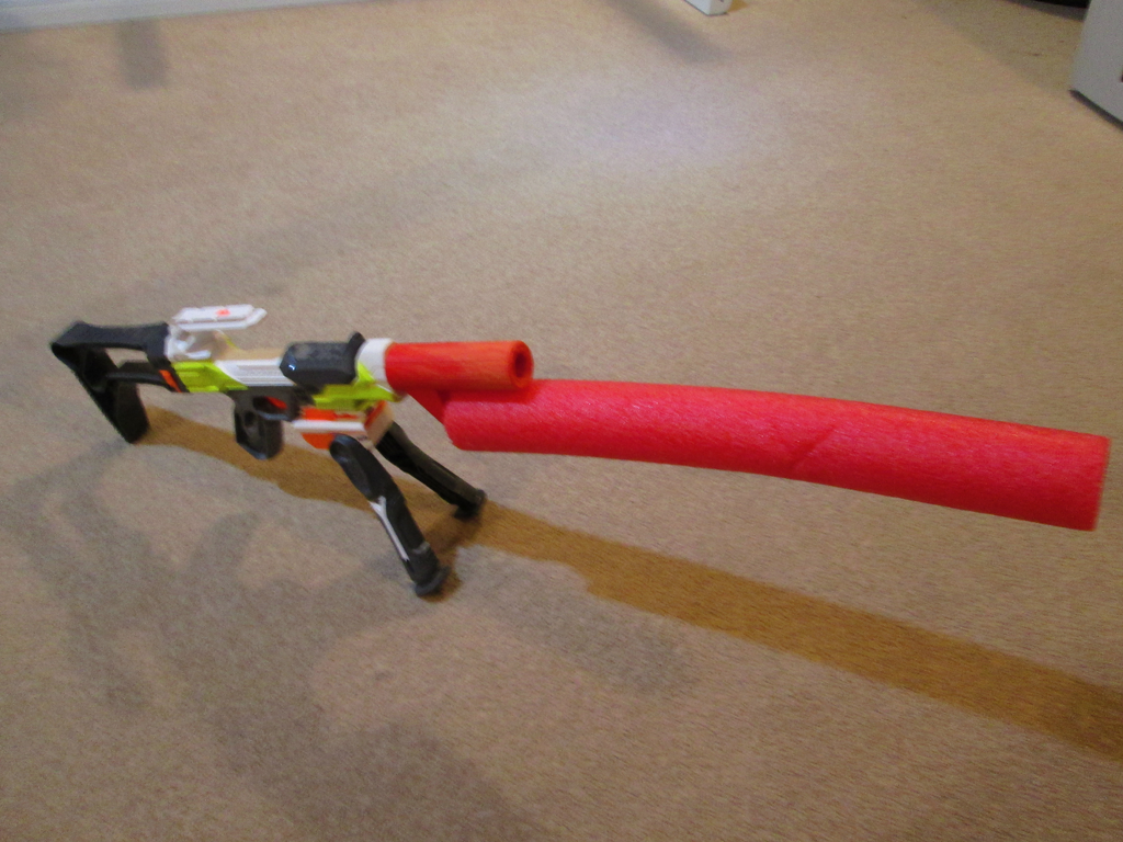Nerf Gun Pool Noodle Bayonet Adapter