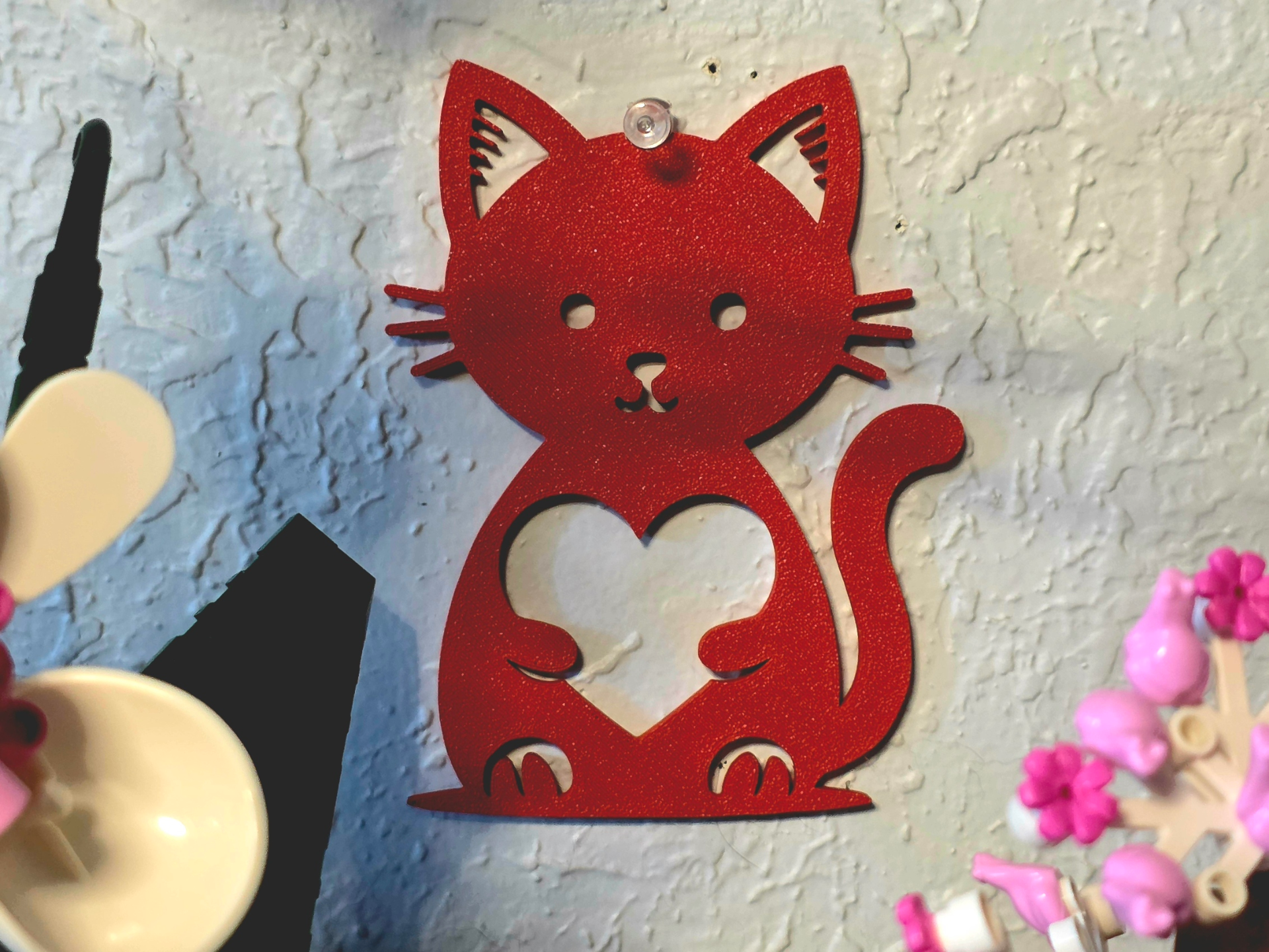 Purr-fect Heart Decor