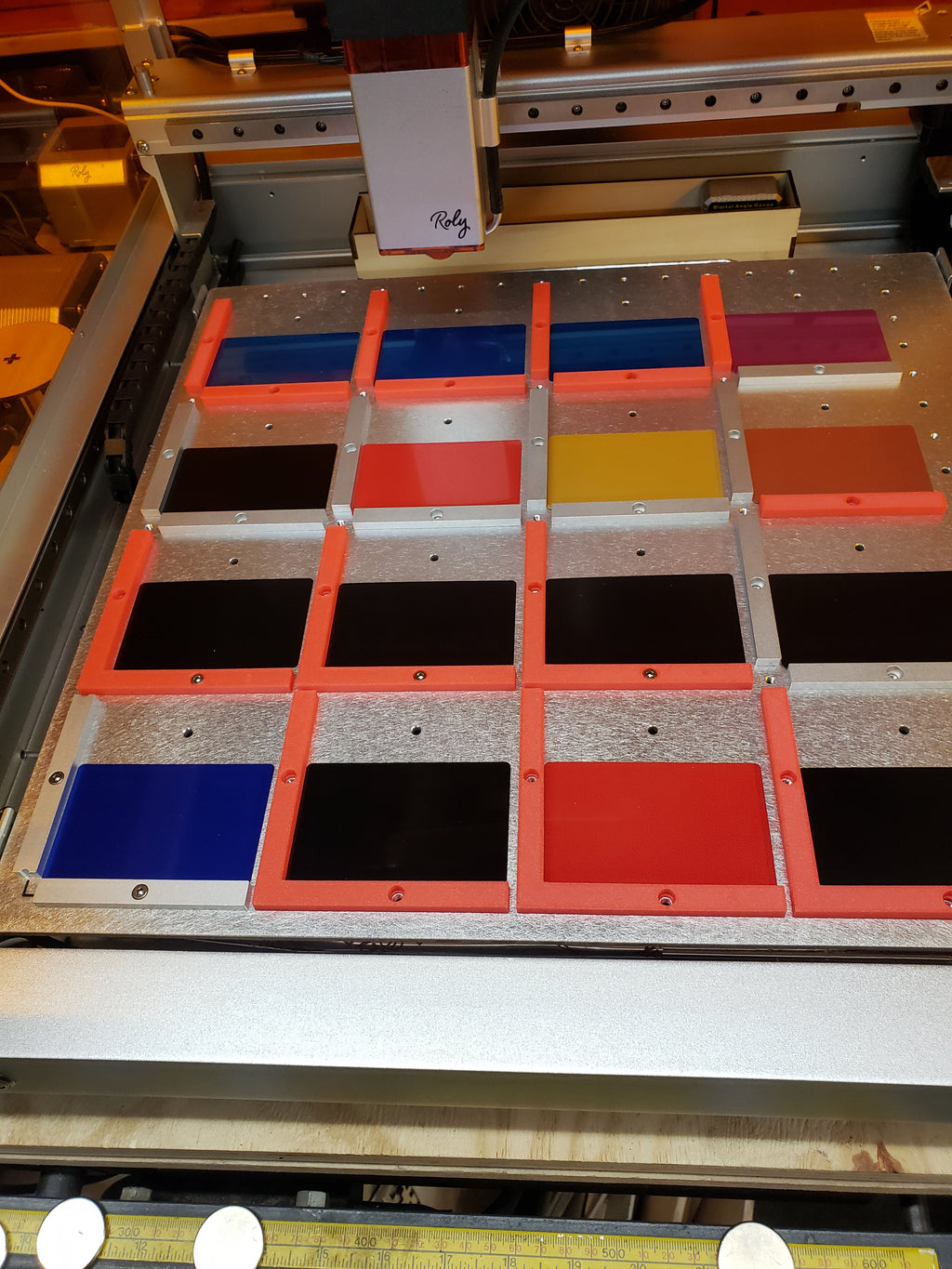 Roly Lasermatic mk2 Jig plate alignment bars