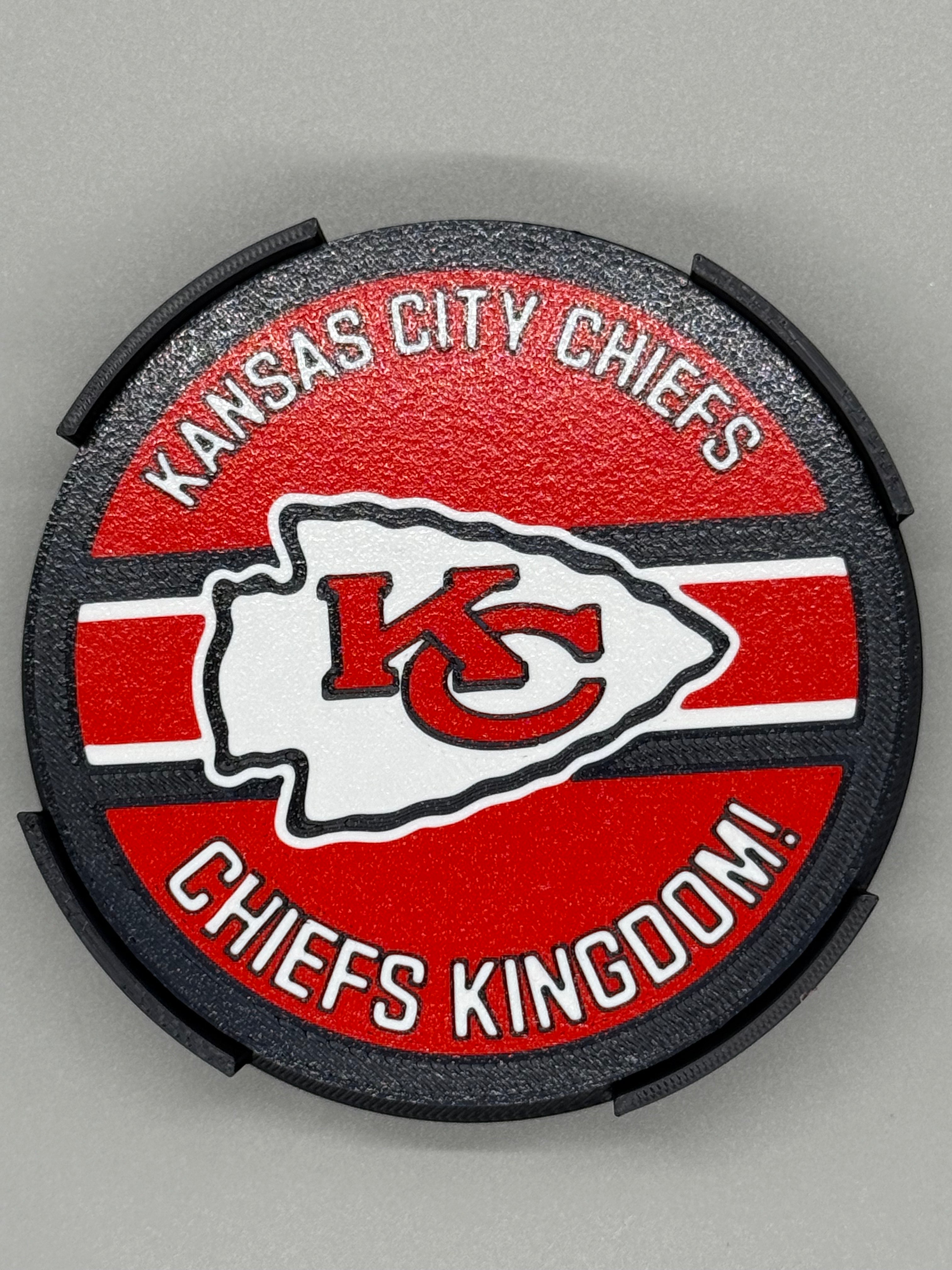 Kansas City Chiefs Kingdom Coaster and Holder