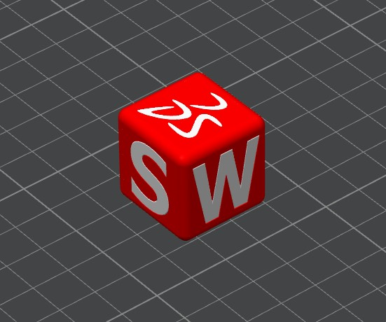 SolidWorks Logo Calibration Cube (Unofficial)