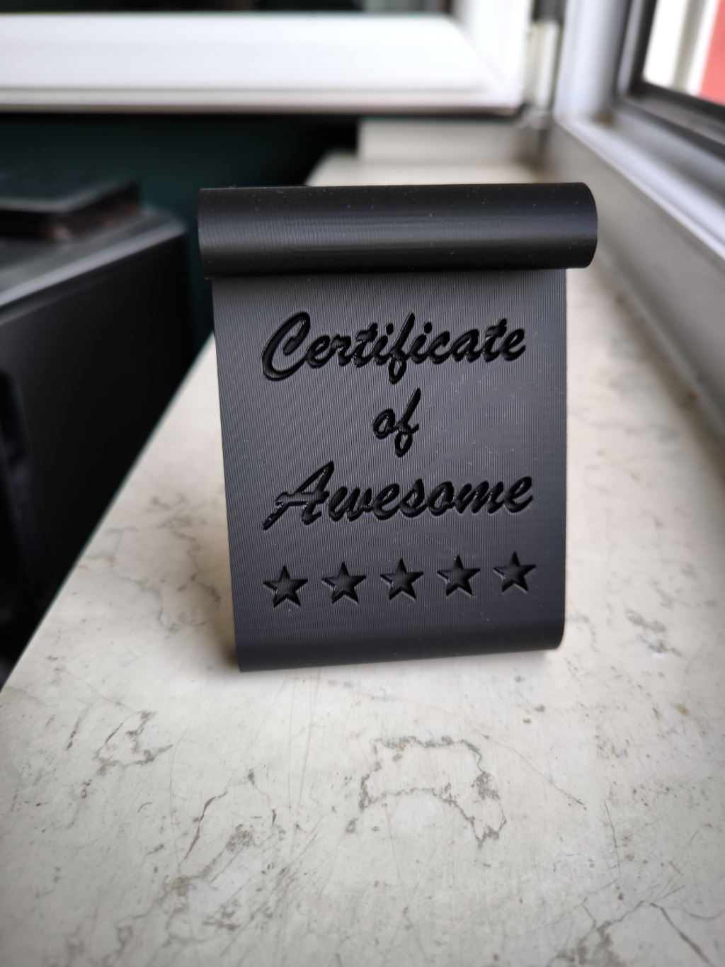Certificate of Awesome
