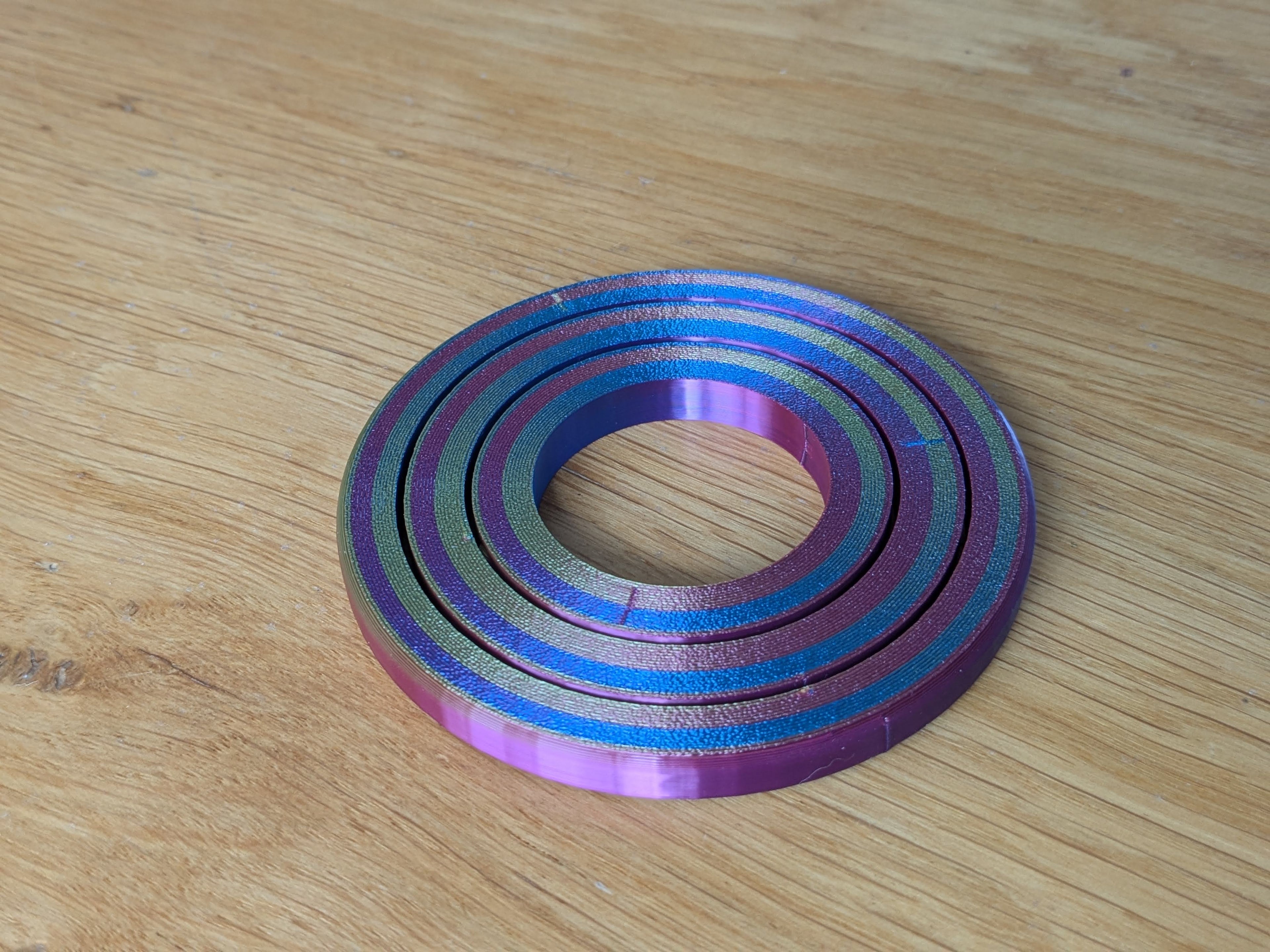 Raptor Gimbal 2 axis print in place fidget toy