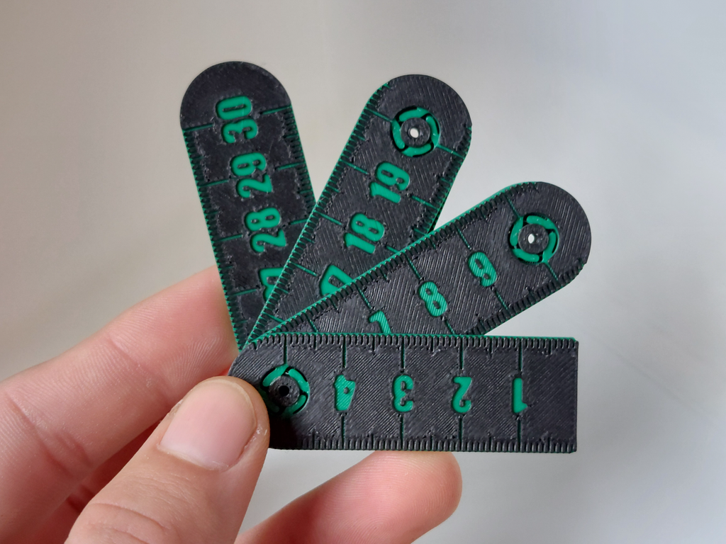 Mini Folding Ruler 30 cm - Metric