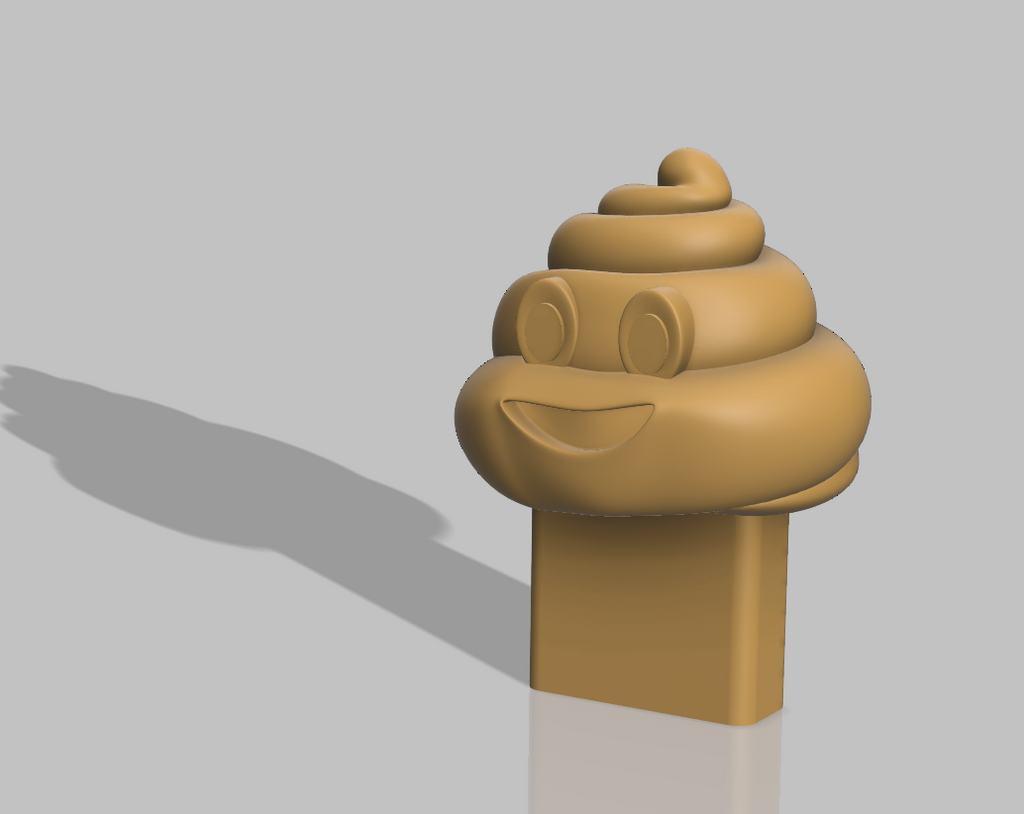 Pile o poo poop emoji usb cover