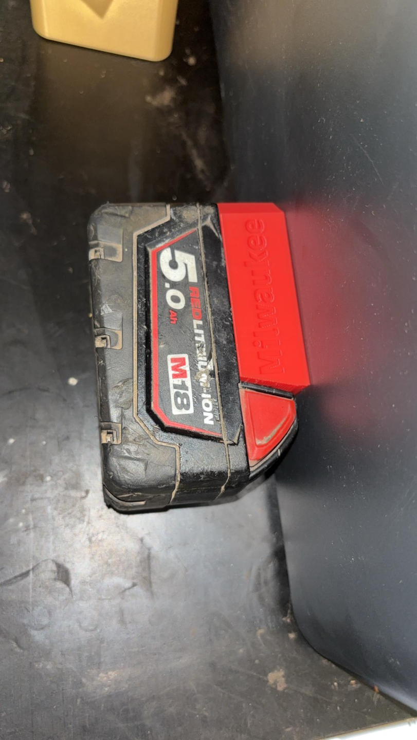 milwaukee battery holder