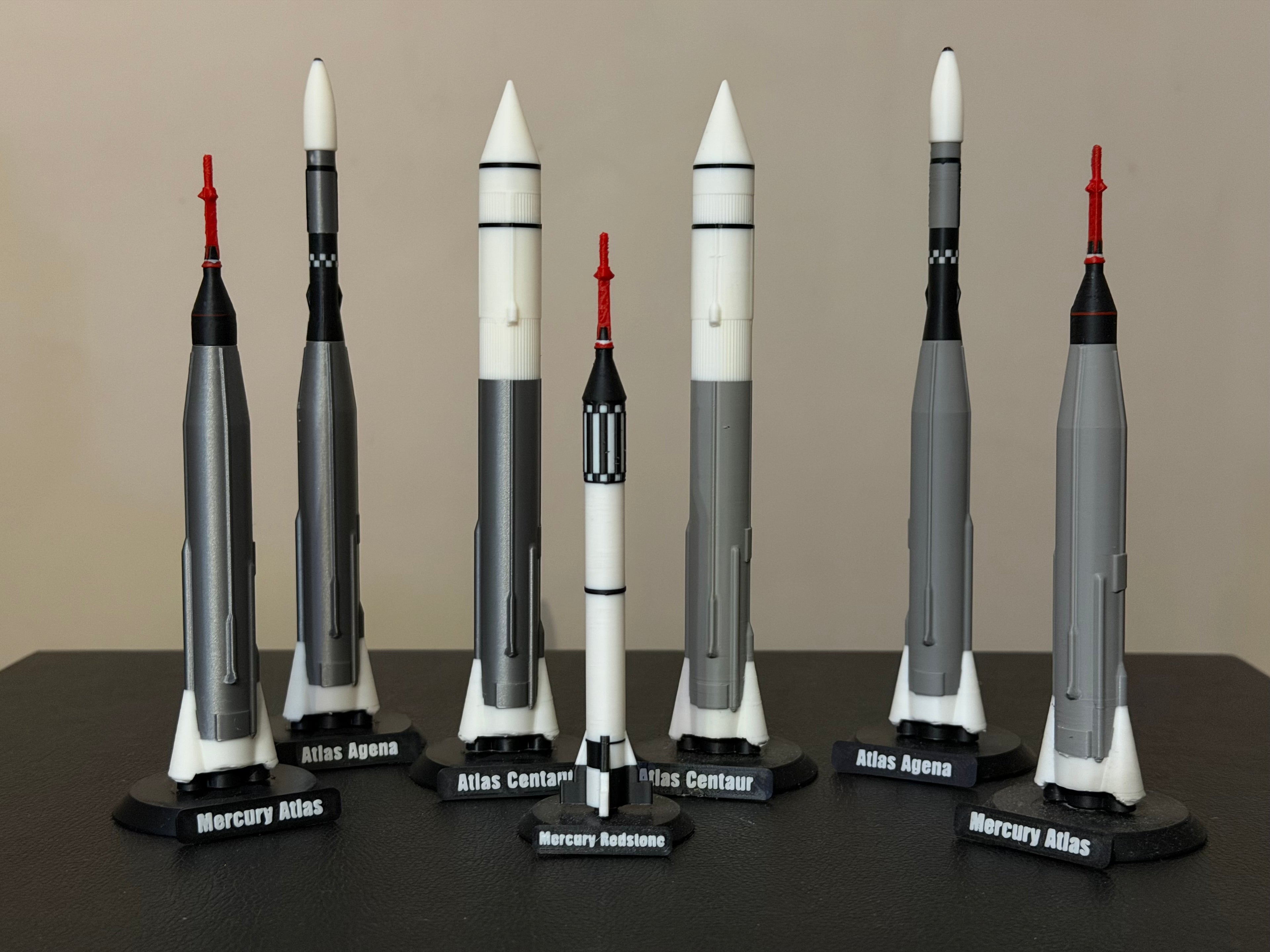 Early Nasa Rocket Garden 1:200 Scale