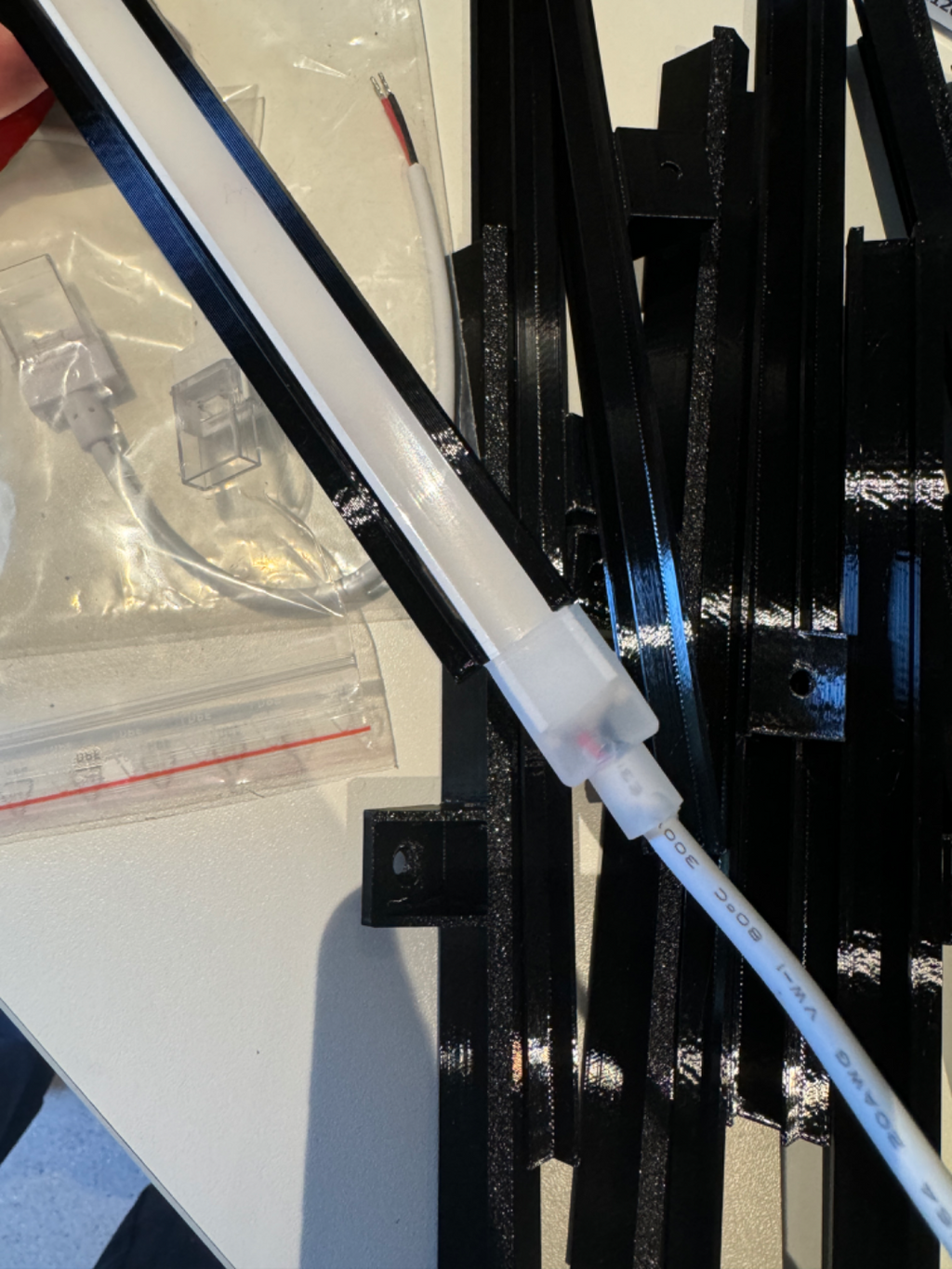 COB LED strips 10mm profiles (at 90 degree)