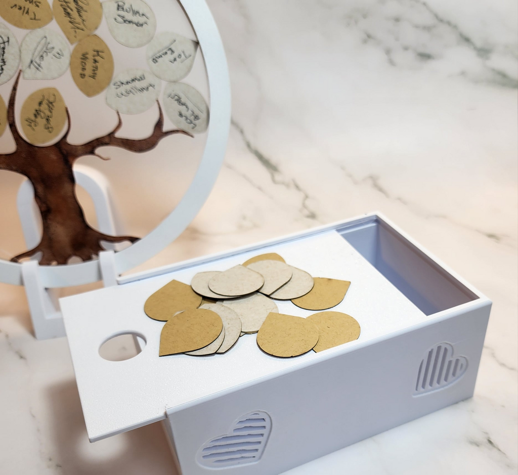 Wedding Guest Book Tree + Leaves Decoration
