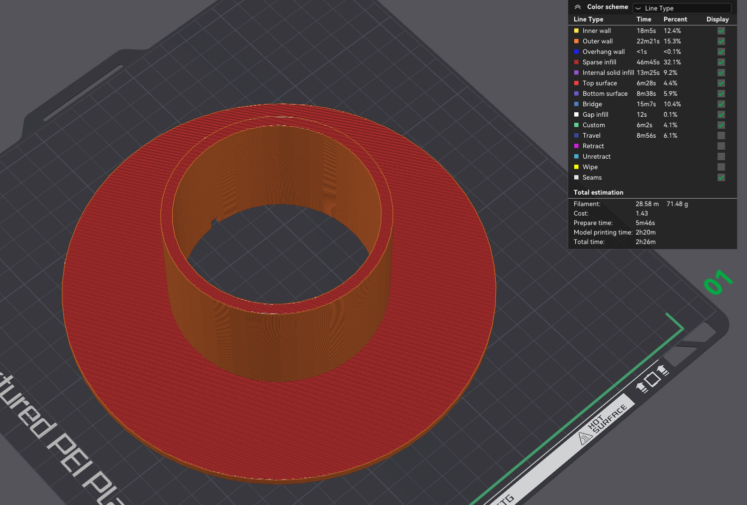 eSUN Refilament to Bambu Spool Adapter