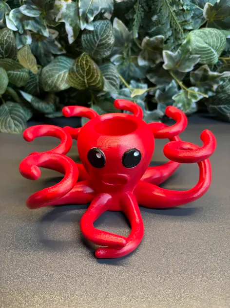 Octopus toothbrush holder