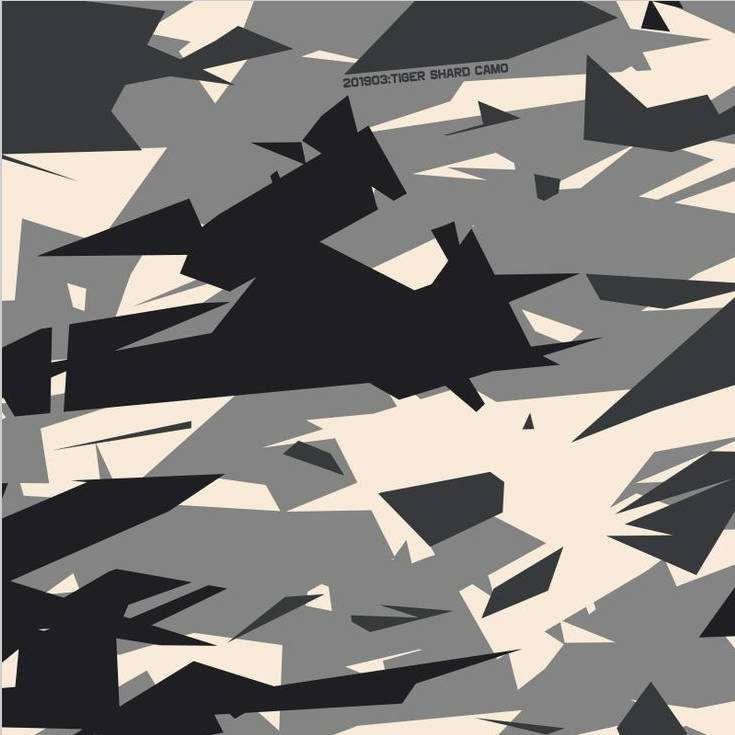 Shard Camo Stencil (works with spray paint)