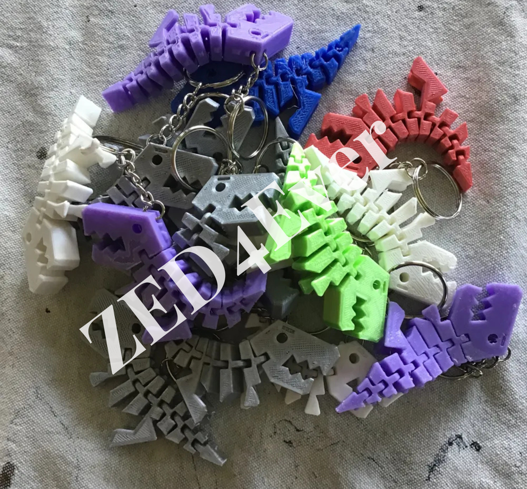 Flexy rex keychain