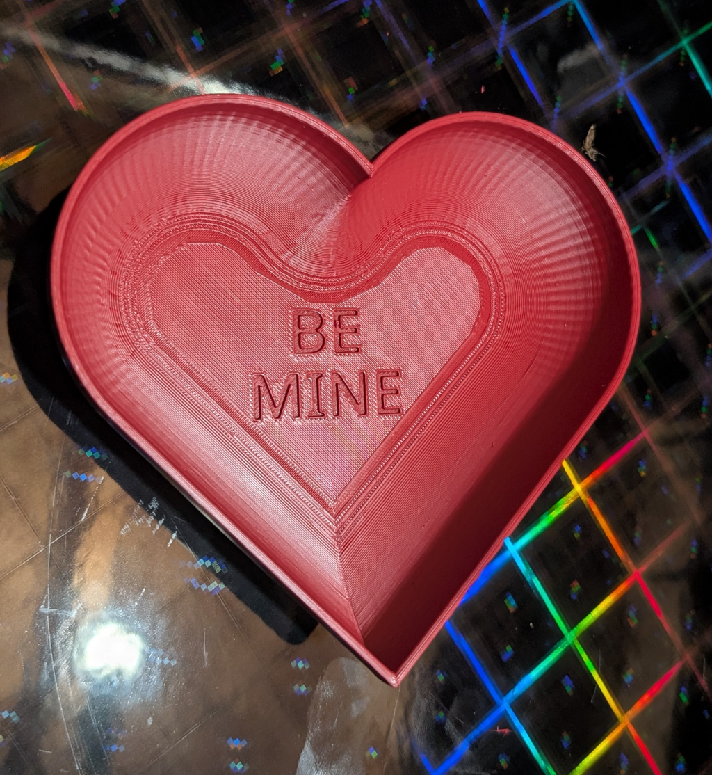 Valentines Candy heart bowl