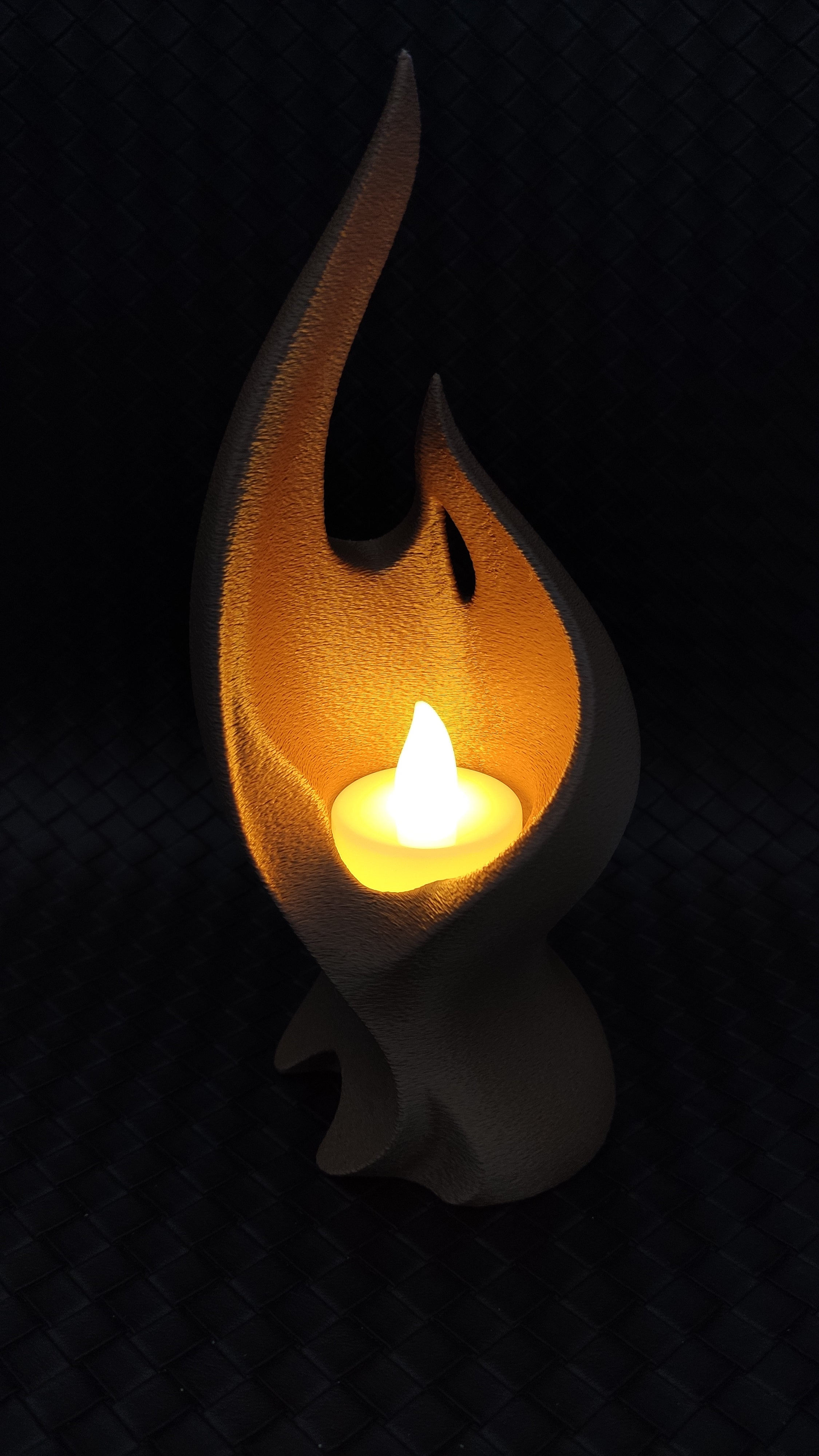 Decent Flame - LED tea light holder - no supports