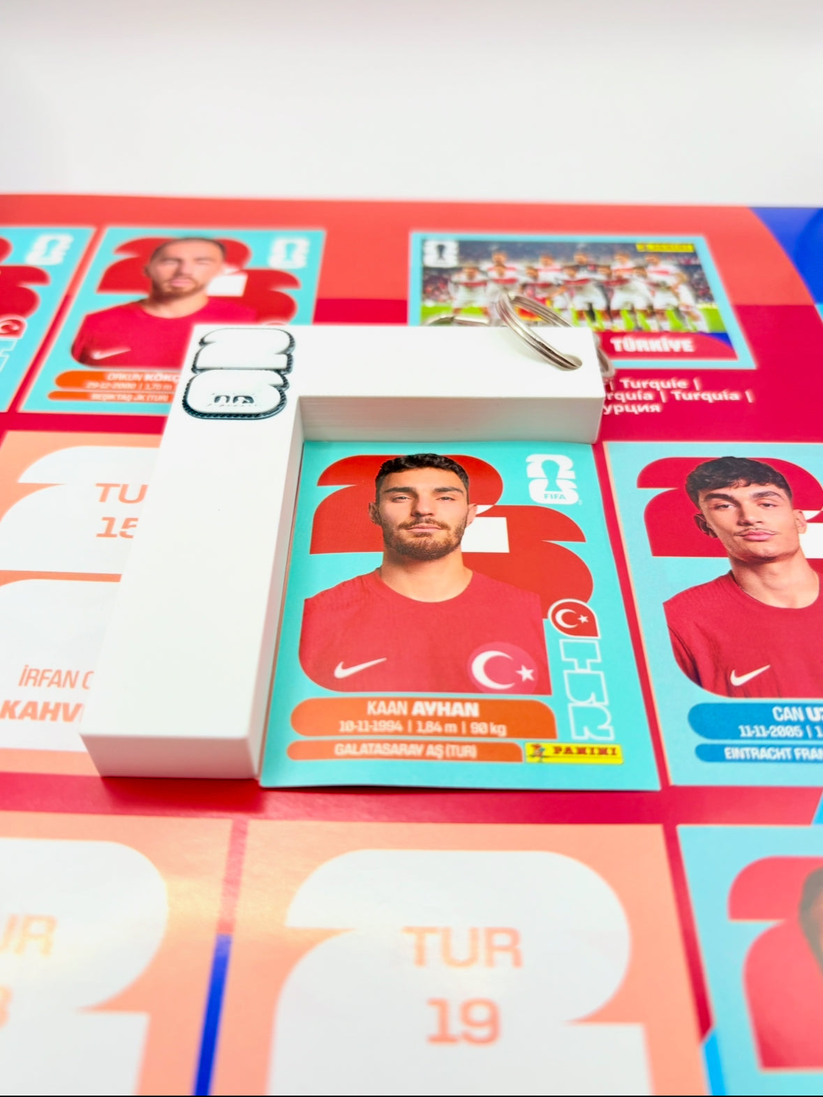 World Cup Panini Sticker Placement Guide Keychain