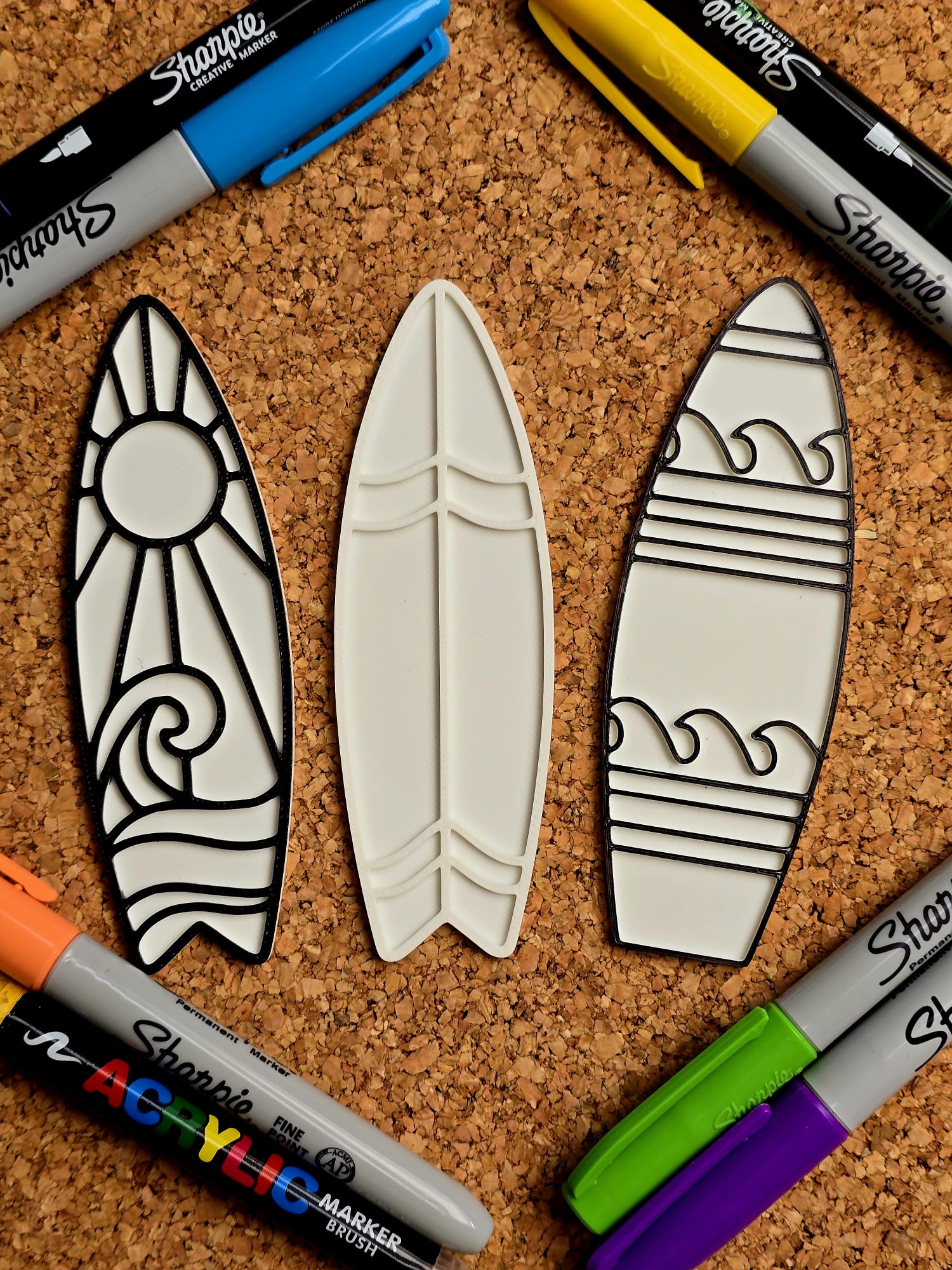Surfboard Coloring Craft DIY