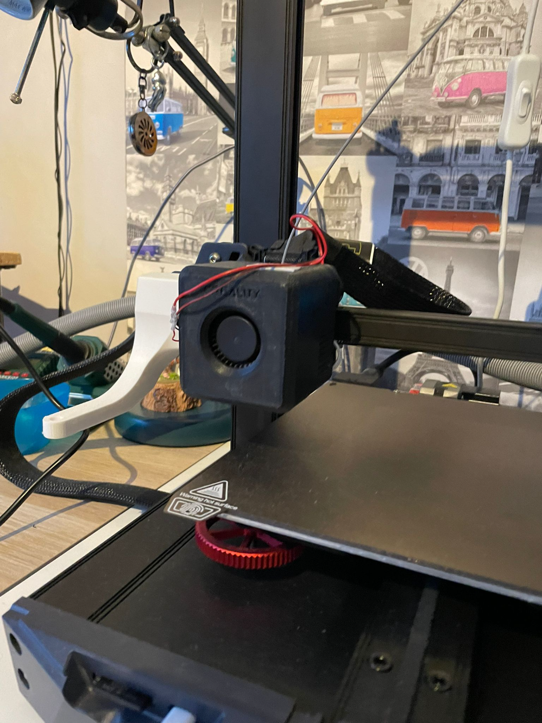 ender 3 s1 fan duct with coupling mechanism