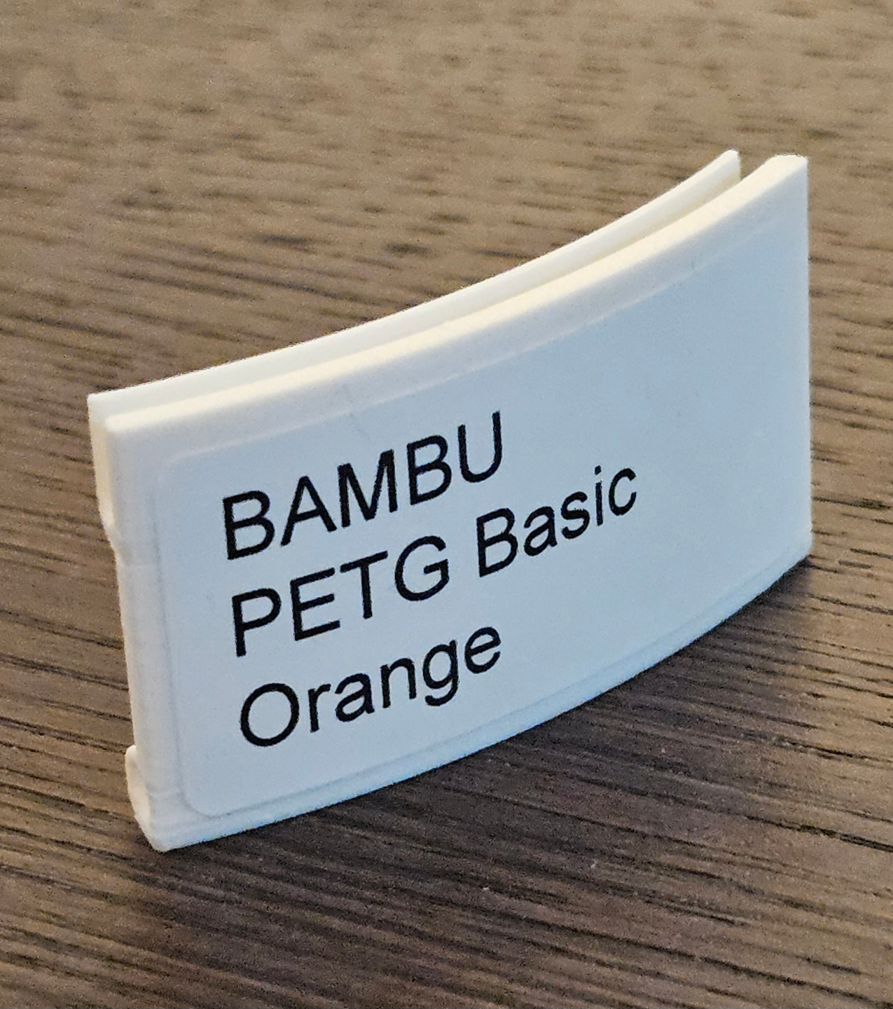 Filament Spool Clip Label