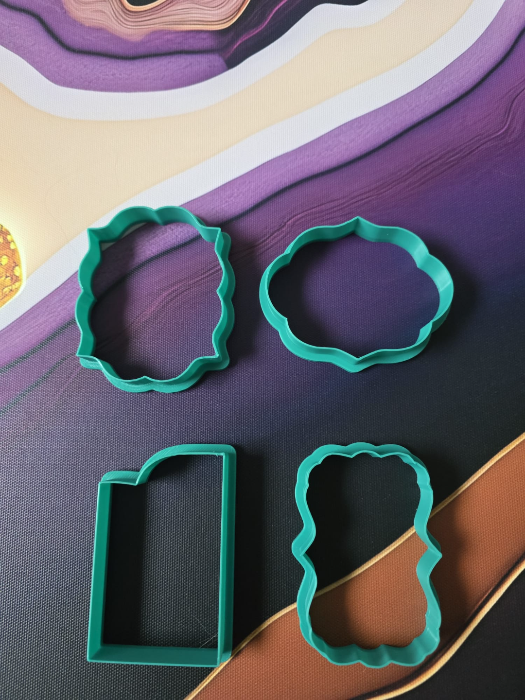 Shapes 5 Baking Cookie Cutter Tool Kitchen Frame