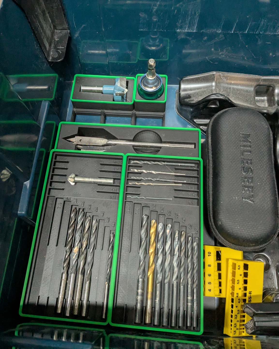 Gridfinity Spade Bit Storage (stacked)