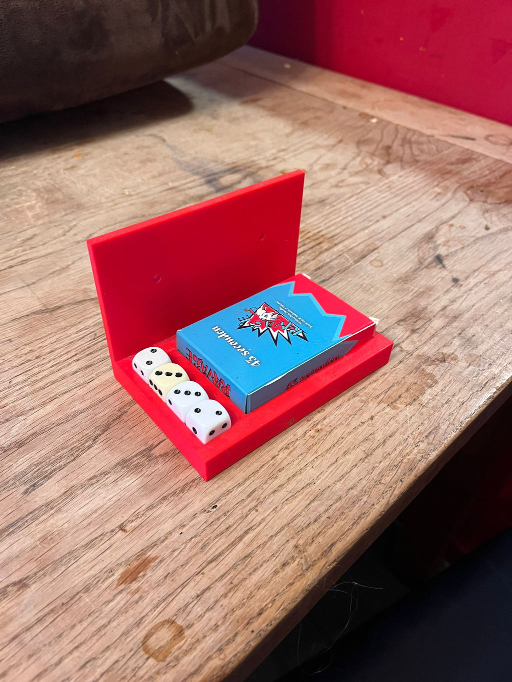 Dice and card holder